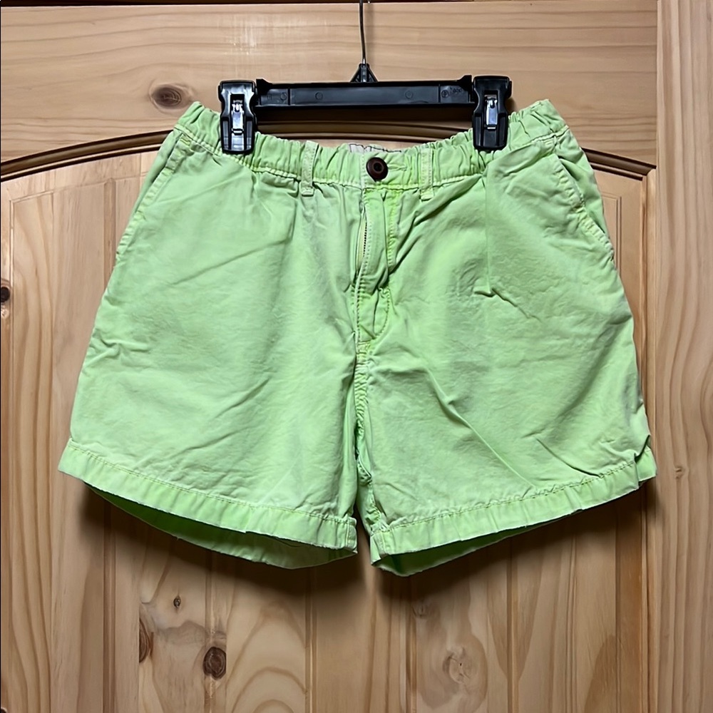 Hollister Lime Green Relaxed Fit Shorts GUC